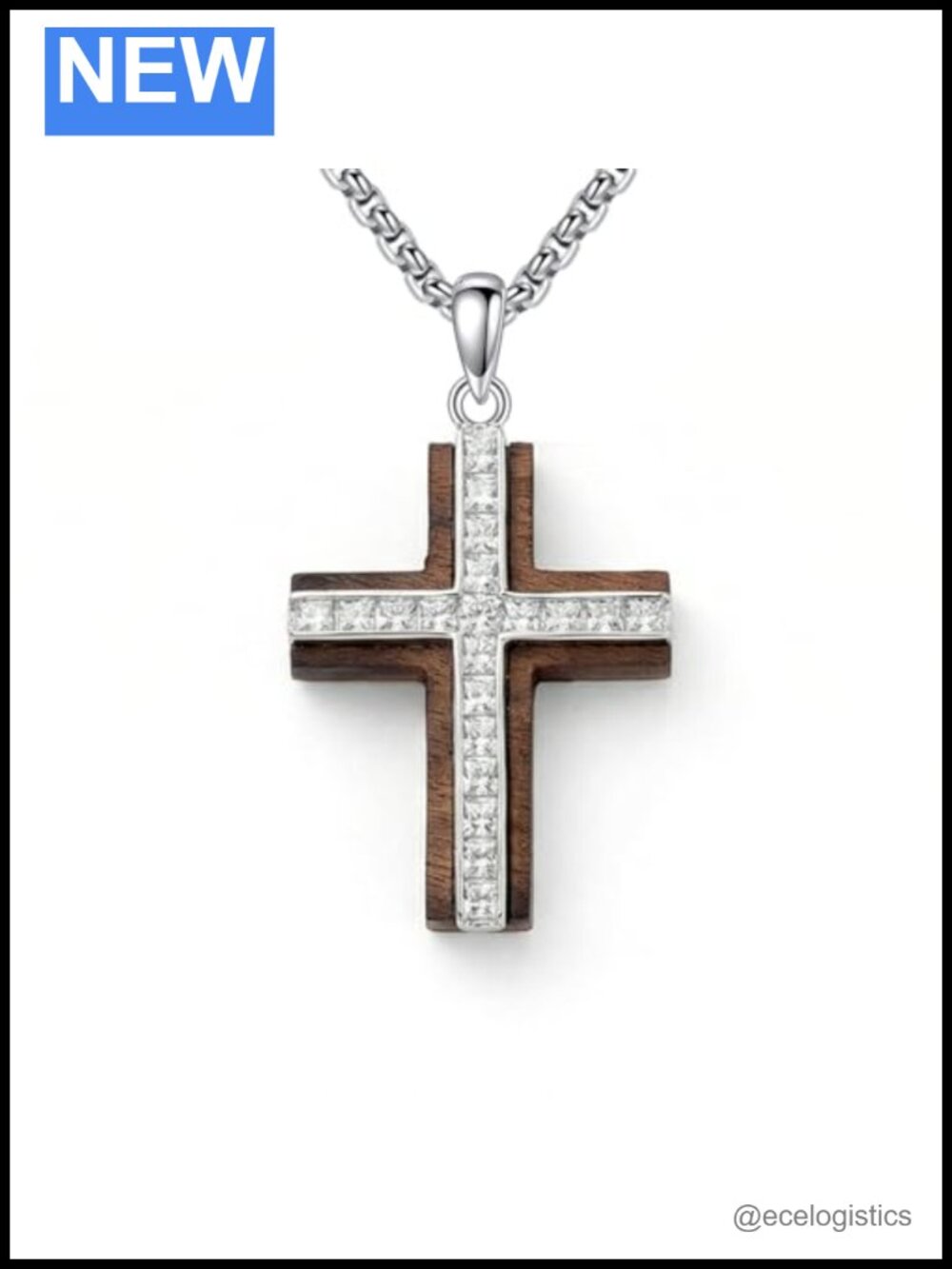 Sterling Silver Cross Necklace Religious Faith Pendant